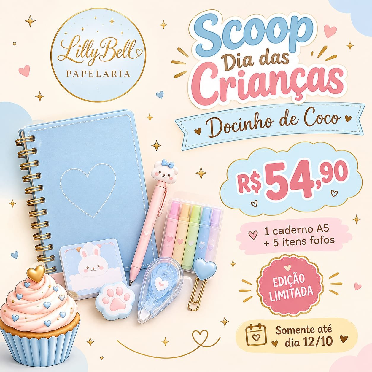 Scoop Docinho de coco - Especial Dia Das Crianças